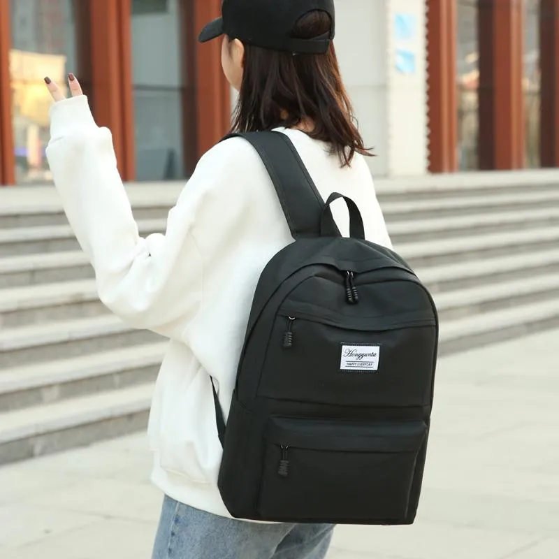Realaiot 4pcs/set Women Fashion Nylon Backpack Female Casual Waterproof Shoulder Bags For Teenage Girl School Bag Bagpack Rucksack