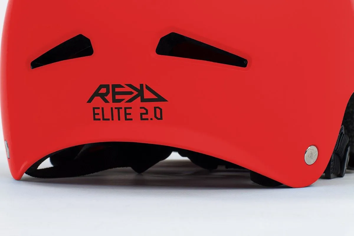 REKD Elite 2.0 Skateboard Skate Scooter BMX Helmet - Red