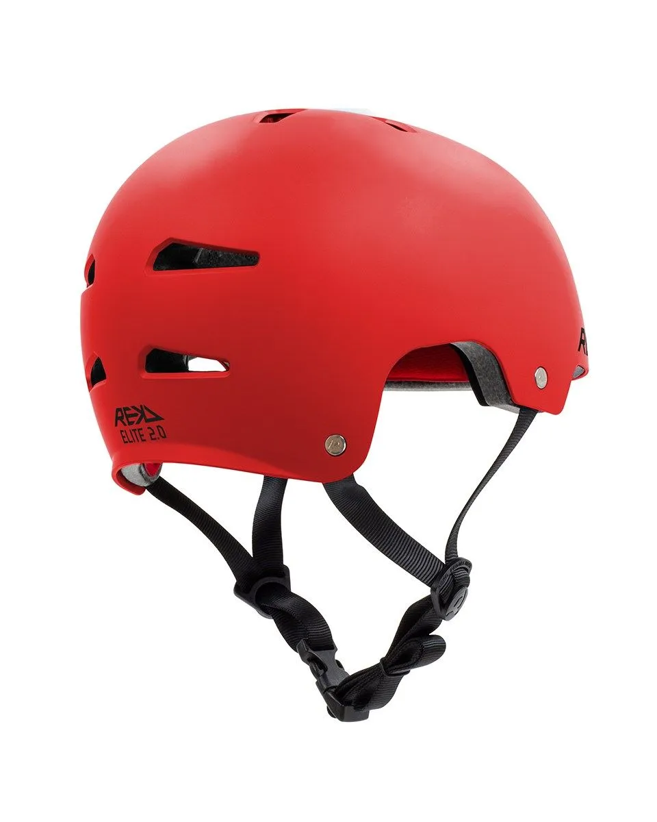 REKD Elite 2.0 Skateboard Skate Scooter BMX Helmet - Red
