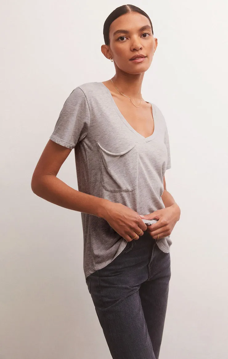 RESTOCK Z Supply Pocket Tee - Light Grey