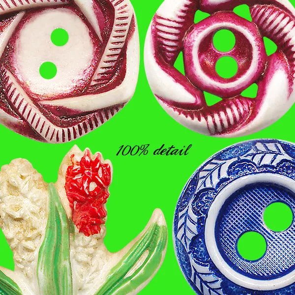Retro Buttons Painted, Volume 08