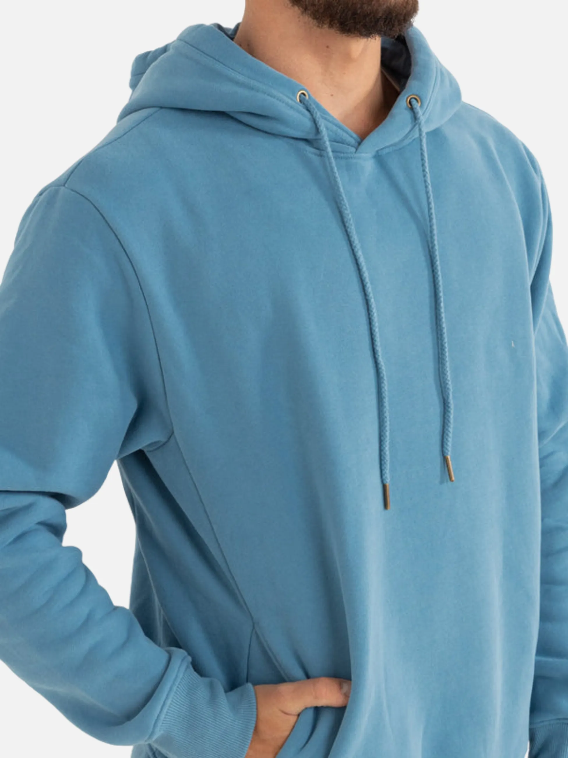 Rhythm Classic Fleece Hood - Mineral Blue