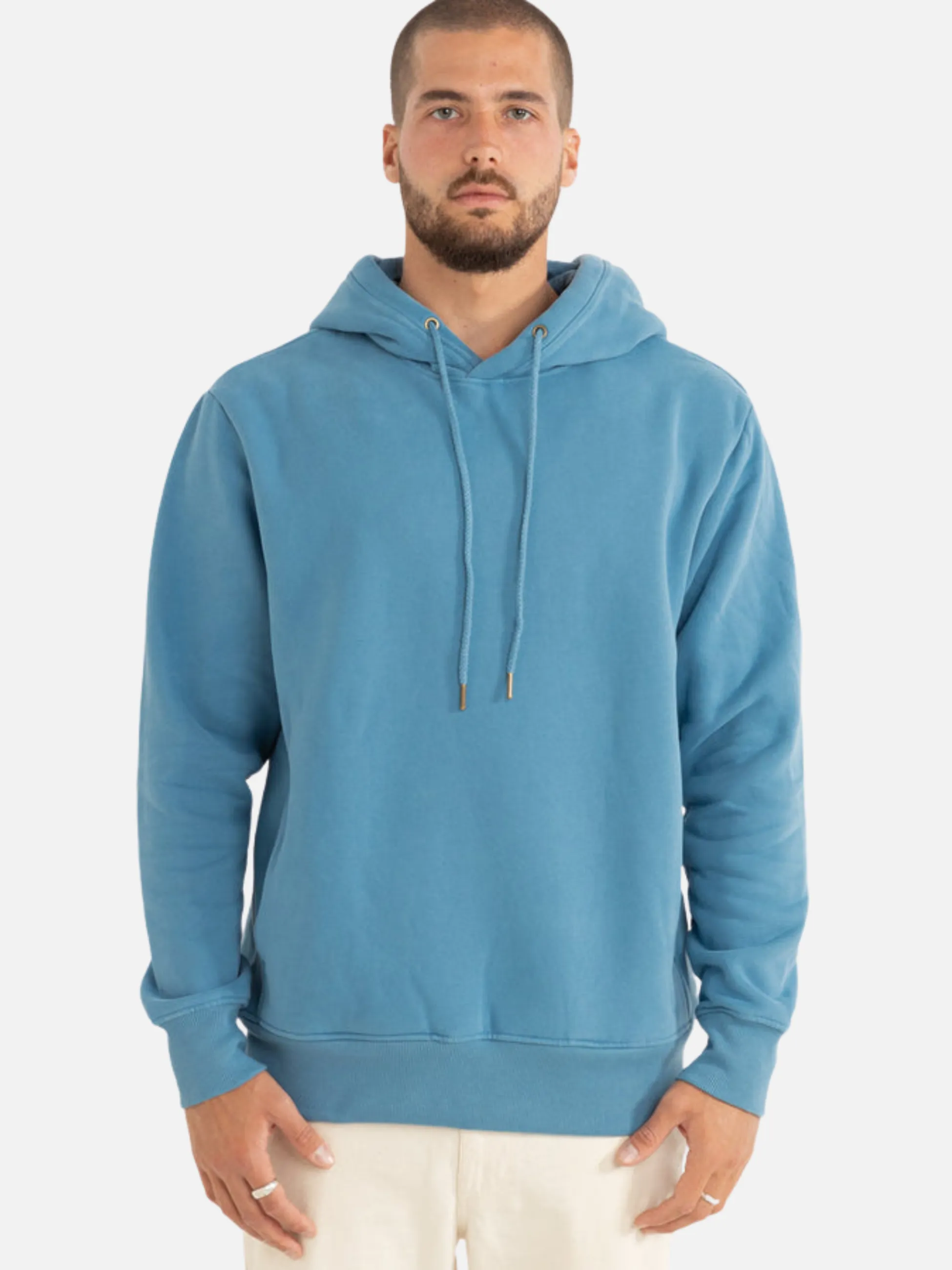 Rhythm Classic Fleece Hood - Mineral Blue