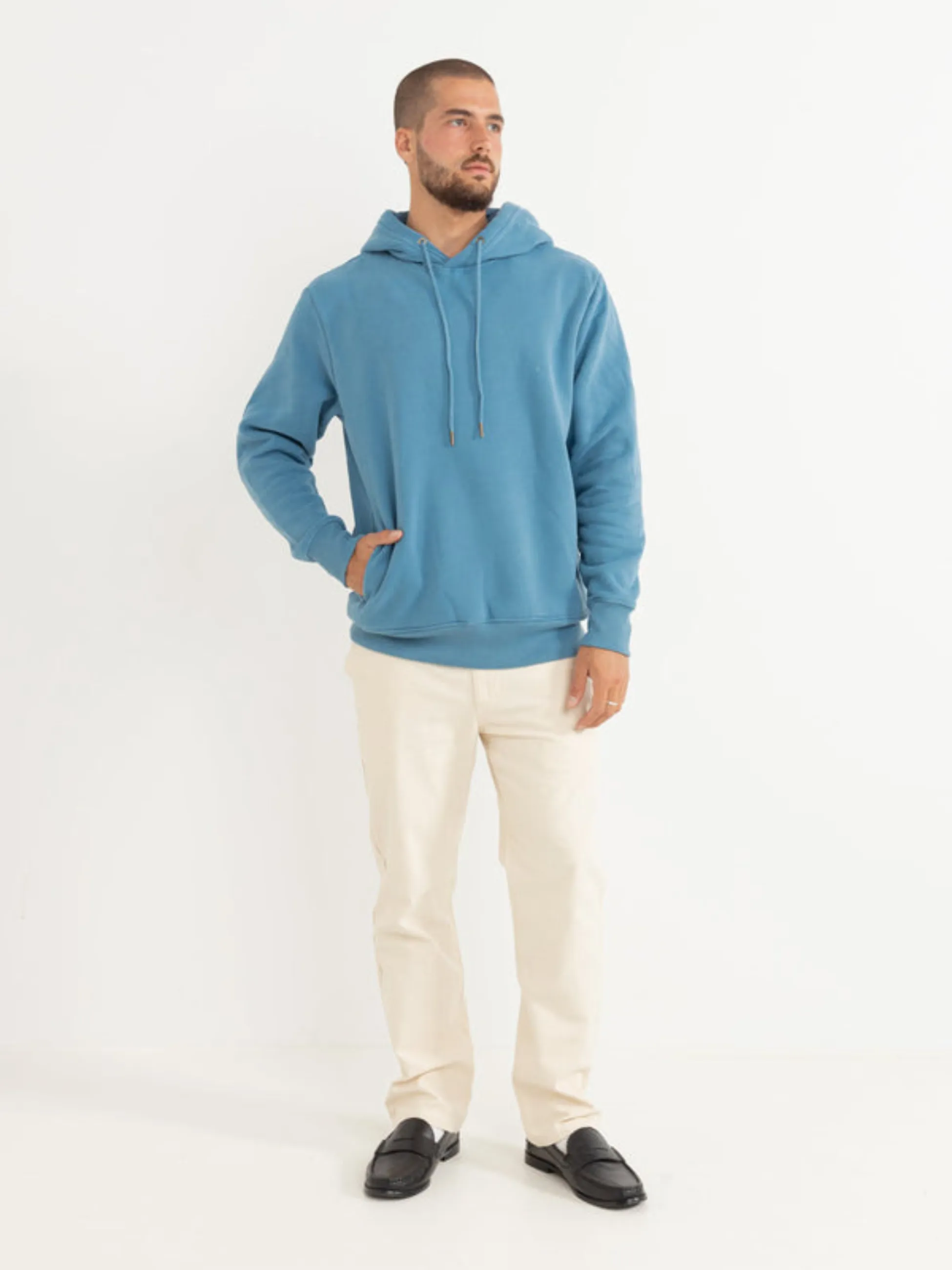 Rhythm Classic Fleece Hood - Mineral Blue