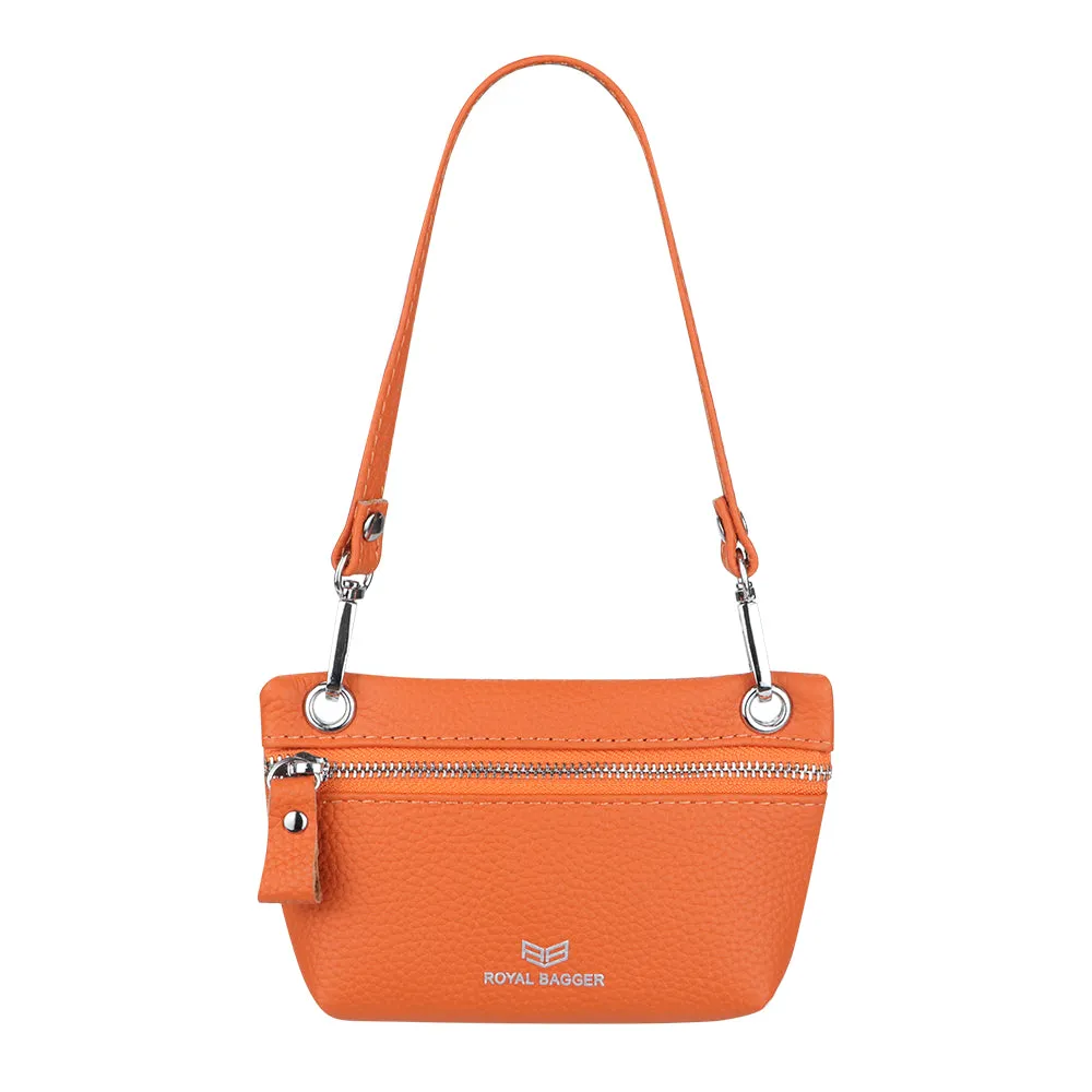 Royal Bagger RFID Blocking Coin Purse for Women Genuine Leather Portable Small Handbag Fashion Casual Clutch Wallet 2756