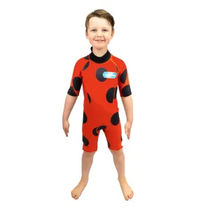Saltskin Youth Kids Ladybird 2mm Shorty Spring Wetsuit - Ladybird