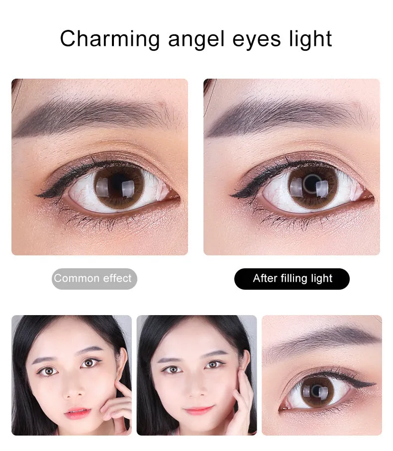 Selfie Ring Light LED Dimmable Video Studio Photography Lighting for Vlog Live Photo with Tripod Y2 fill light black