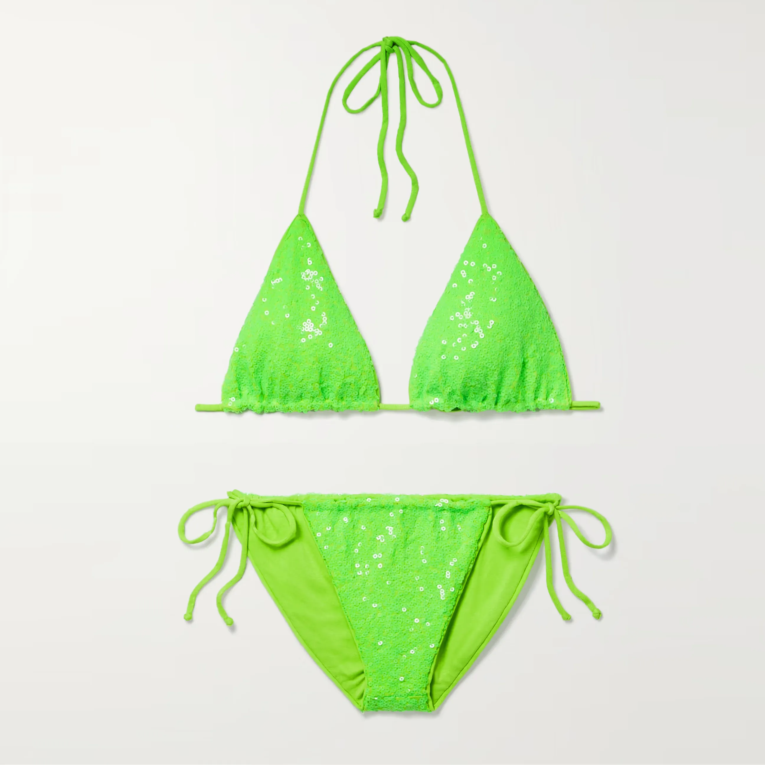 Sequin Material Fashion Sexy Bikini Set