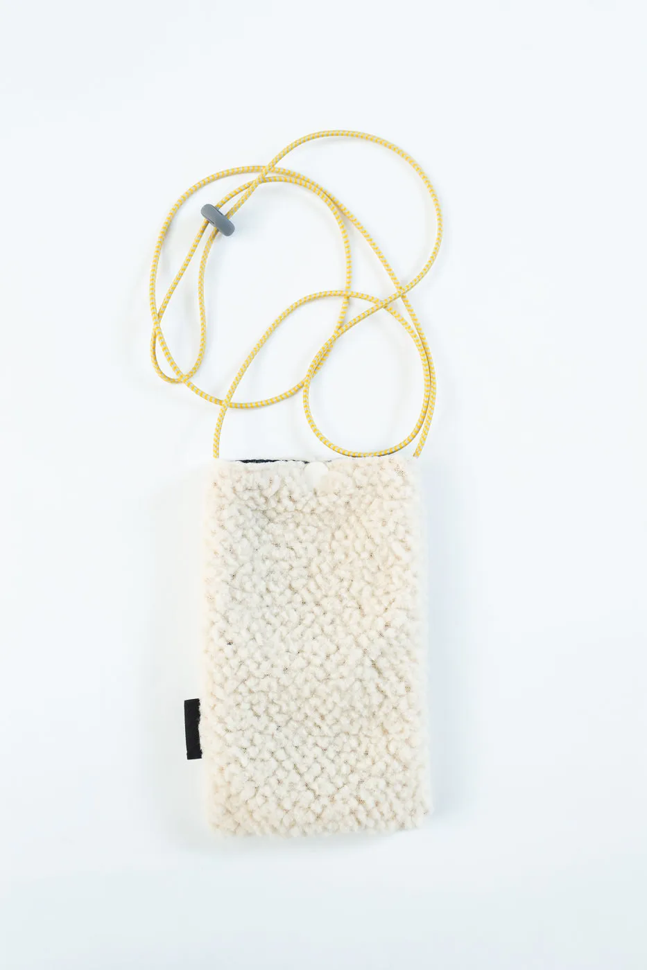 Shaggy Bear Pouch - Ecru