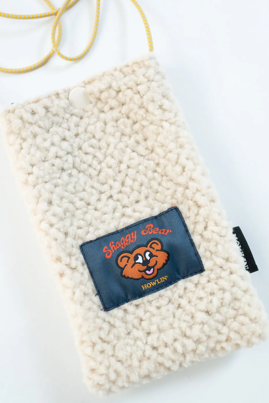 Shaggy Bear Pouch - Ecru
