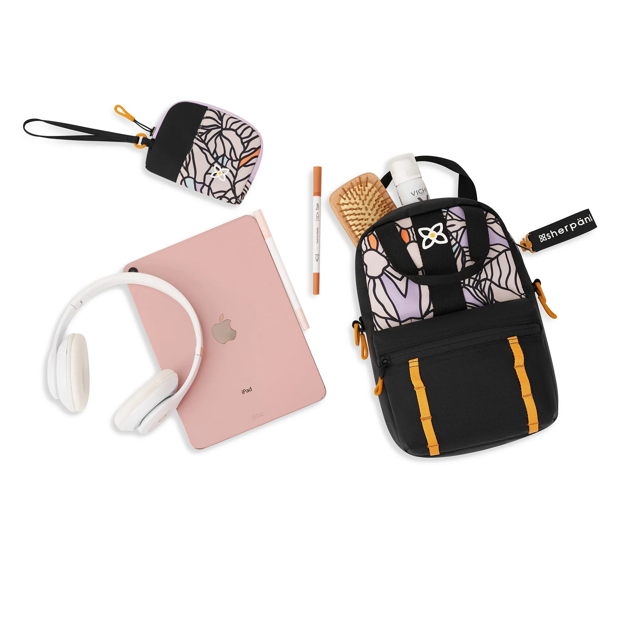 Sherpani Logan Mini Backpack/ Crossbody bloom