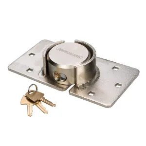 SILVERLINE HEAVY DUTY 73mm SHACKLELESS PADLOCK & HASP VAN DOOR SECURITY LOCK