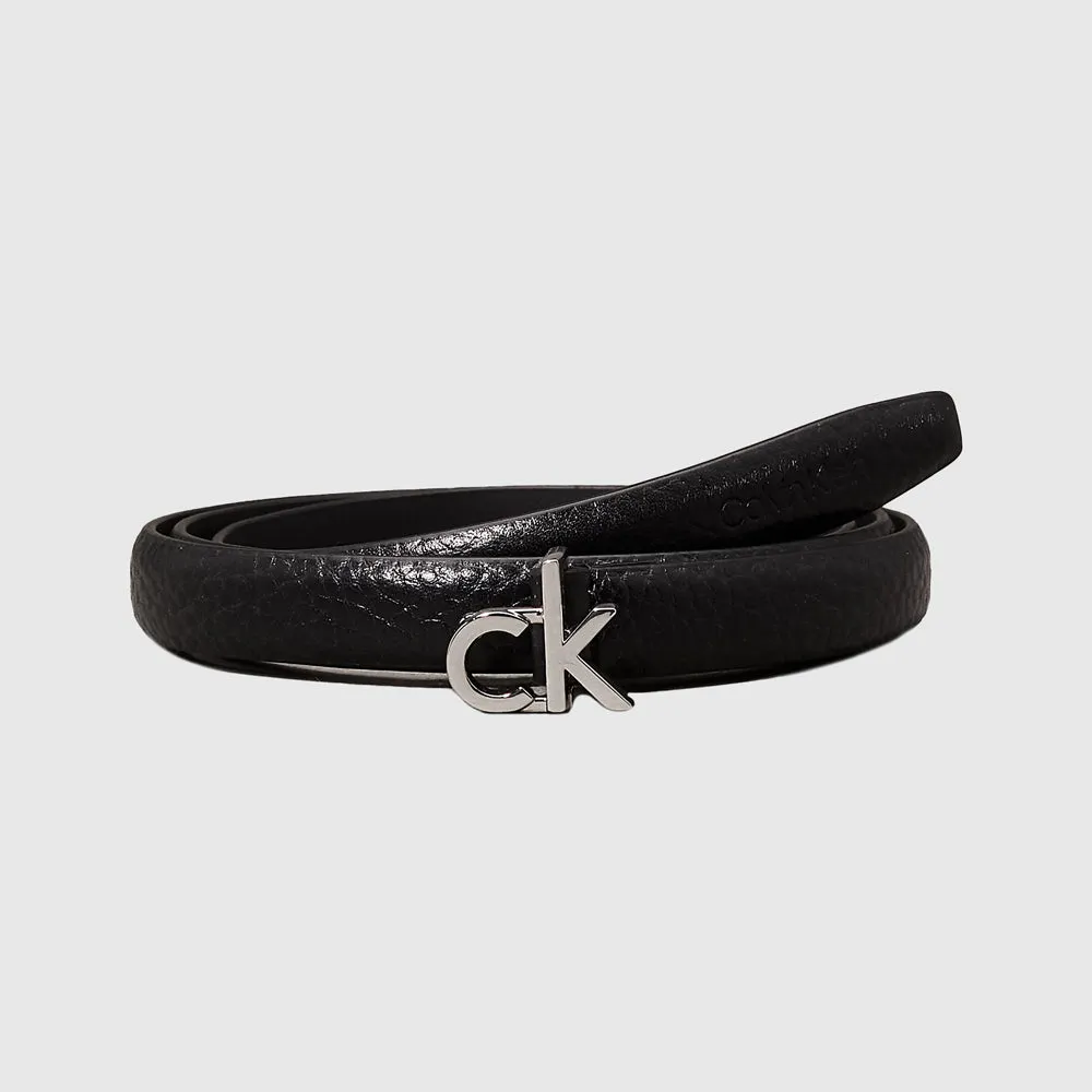 Slim Pebble Belt - Black