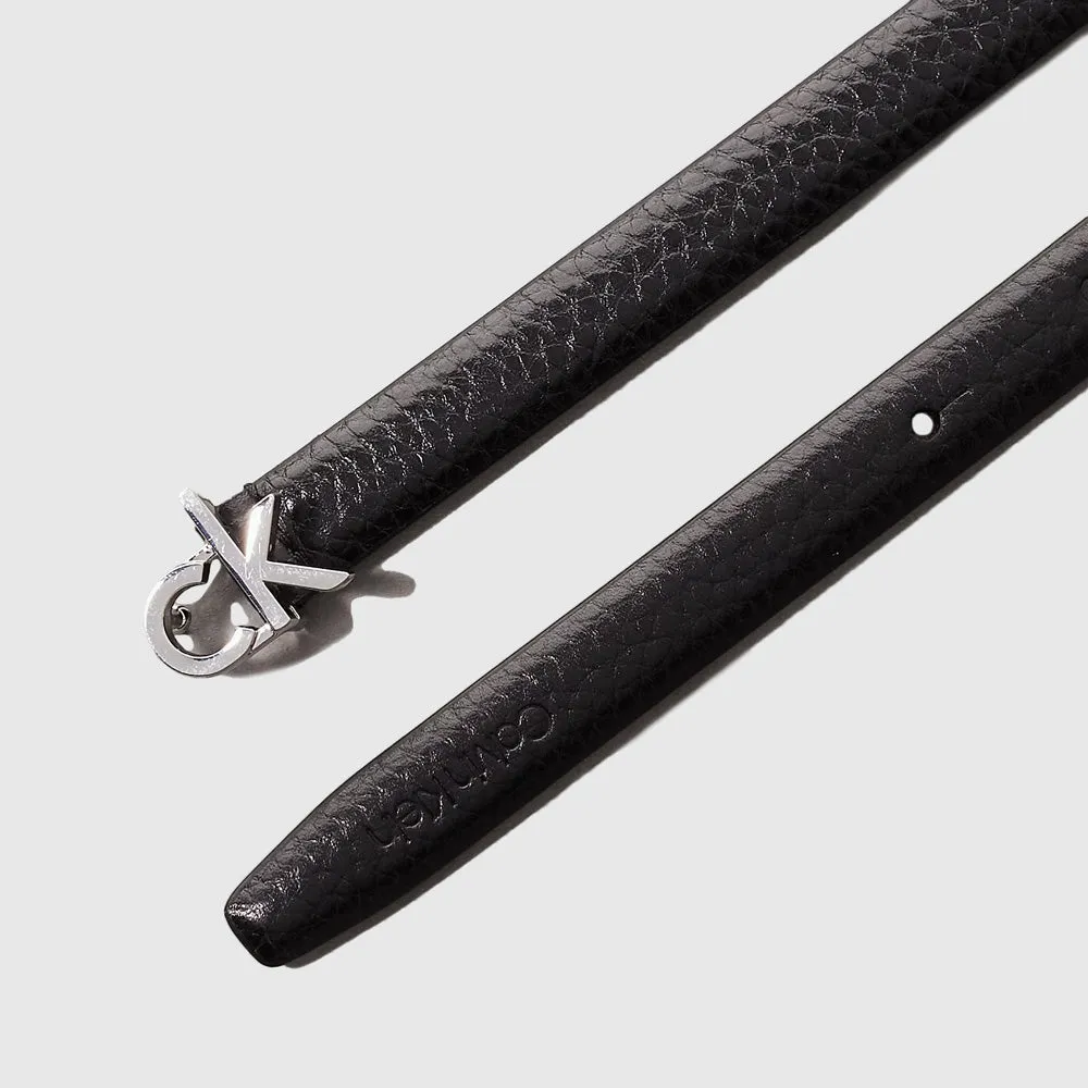 Slim Pebble Belt - Black