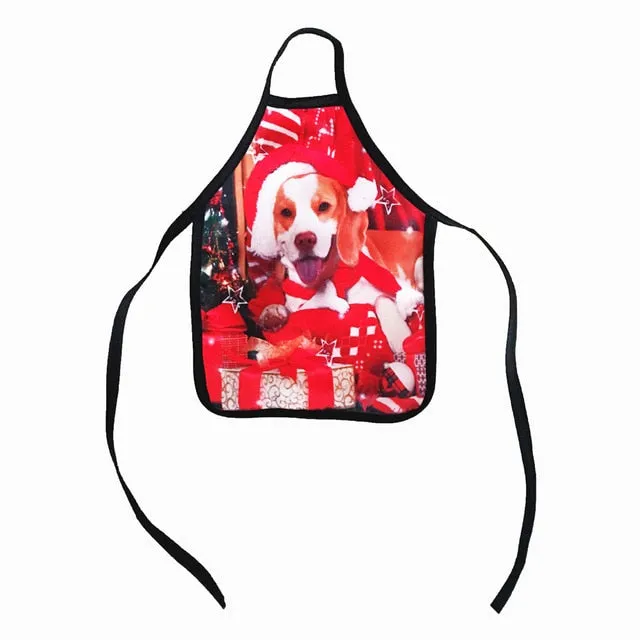 Small Apron bottle Wine Cover Christmas Sexy Lady/Xmas Dog/Santa Pinafore red wine bottle wrapper Holiday Bottle clothes Dress
