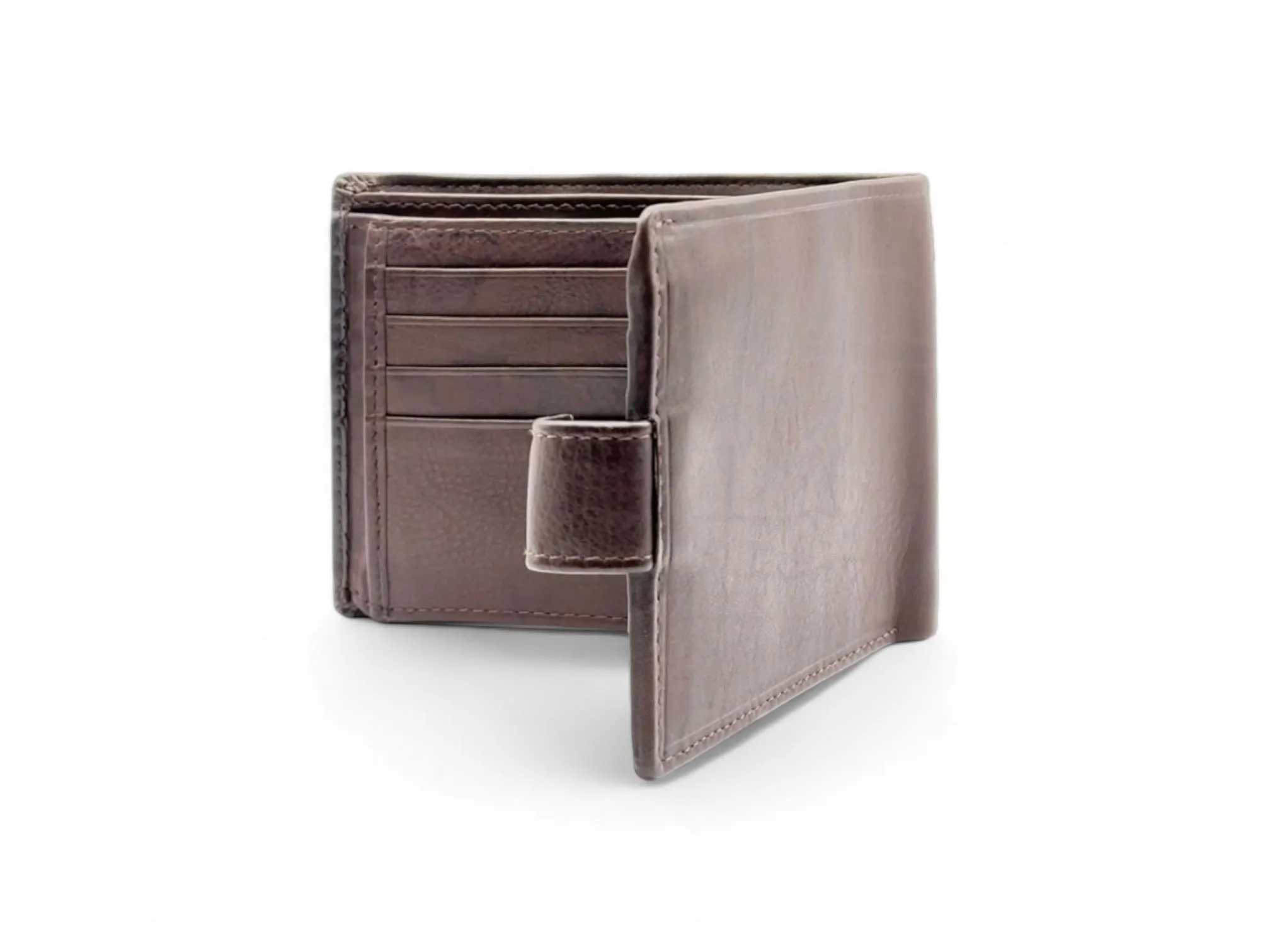 Smooth Premium 16 Card Billfold RFID Wallet With Loop #1001L