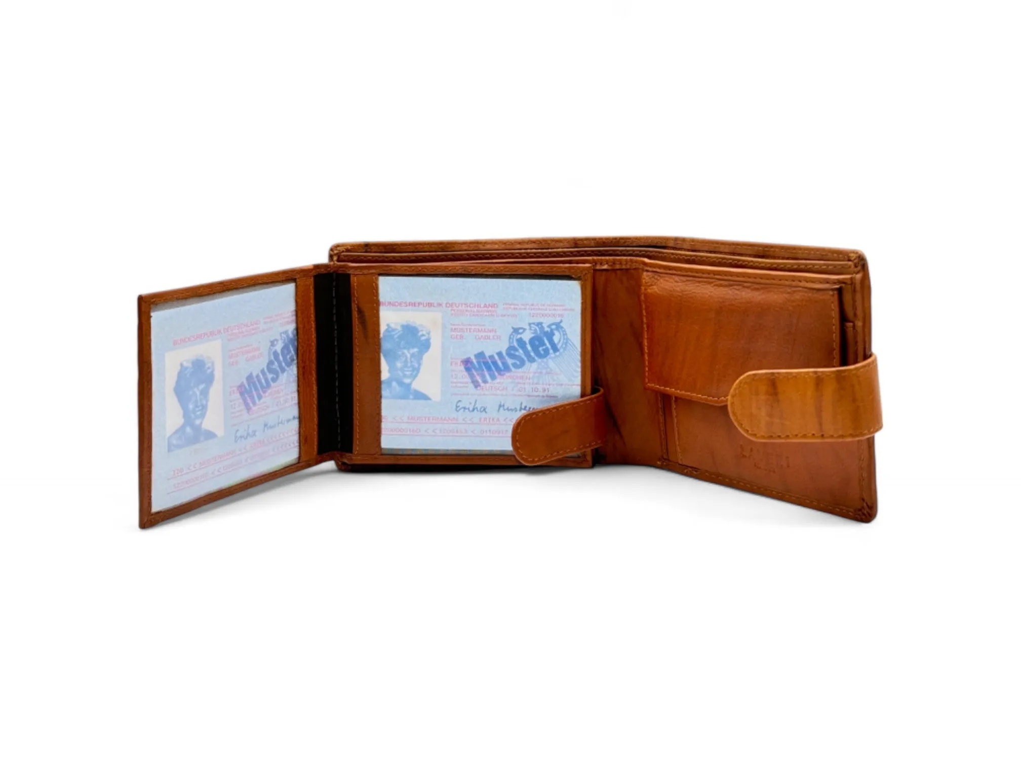 Smooth Premium 18 Card Billfold RFID Wallet | Coin Pocket & Loop #1013CL