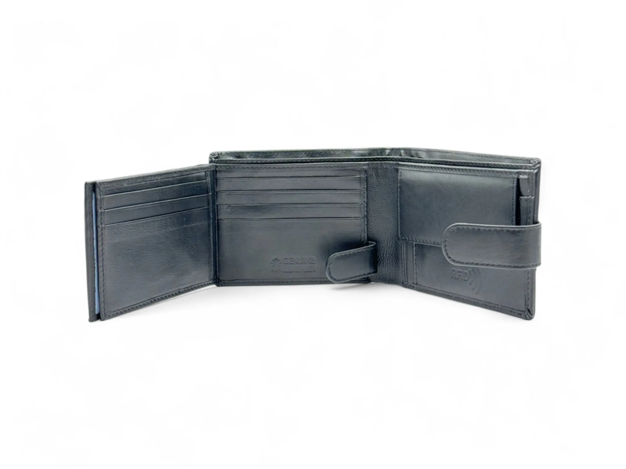 Smooth Premium 18 Card Billfold RFID Wallet | Coin Pocket & Loop #1013CL