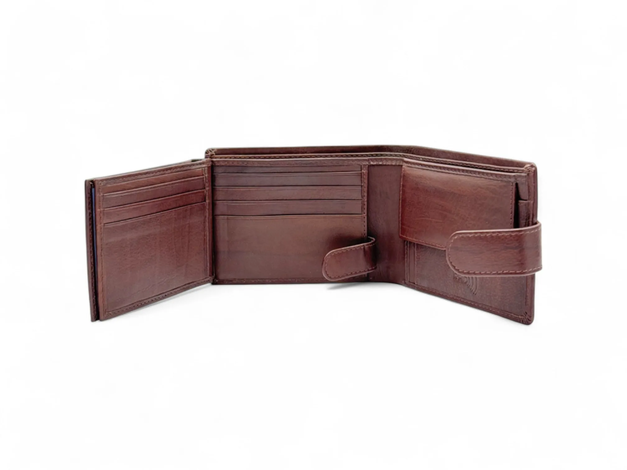 Smooth Premium 18 Card Billfold RFID Wallet | Coin Pocket & Loop #1013CL