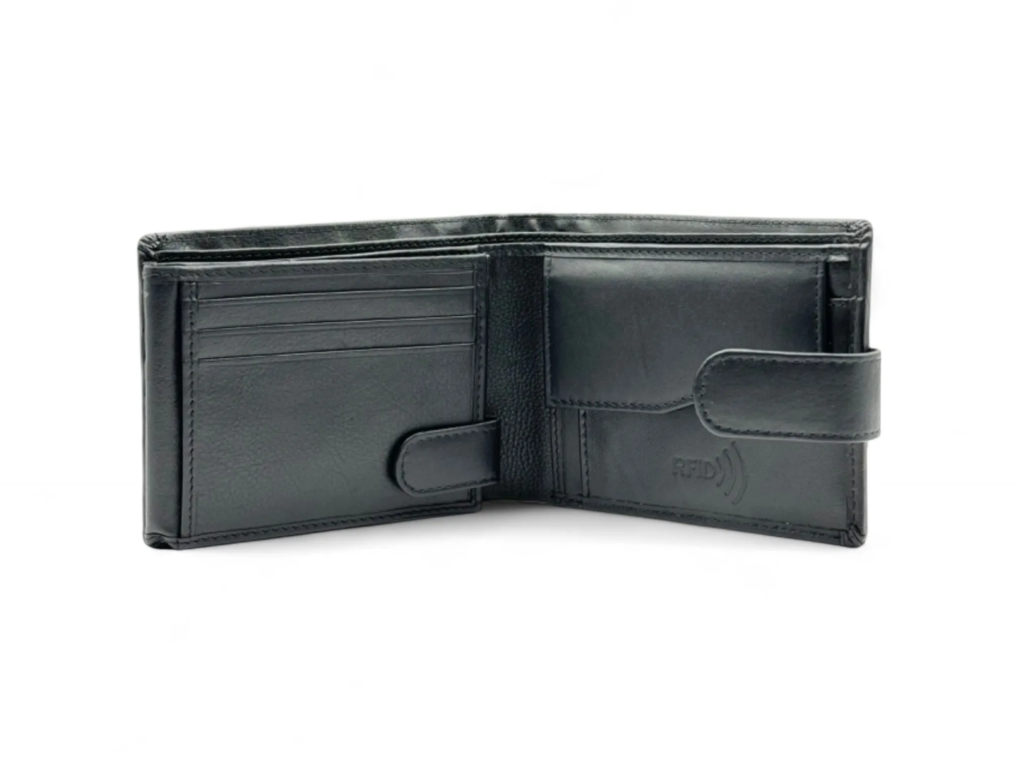 Smooth Premium 18 Card Billfold RFID Wallet | Coin Pocket & Loop #1013CL