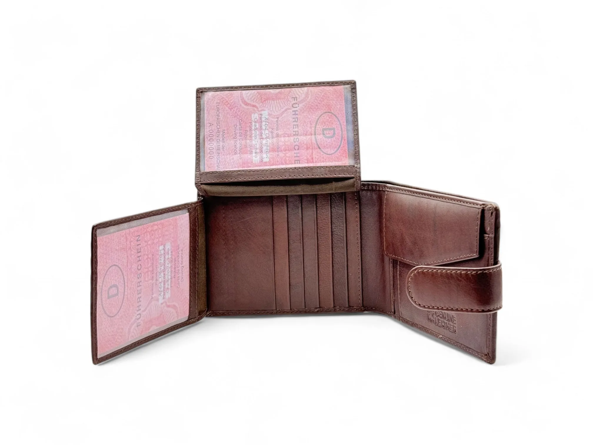 Smooth Premium 18 Card Billfold RFID Wallet | Coin Pocket | Loop #1886CL