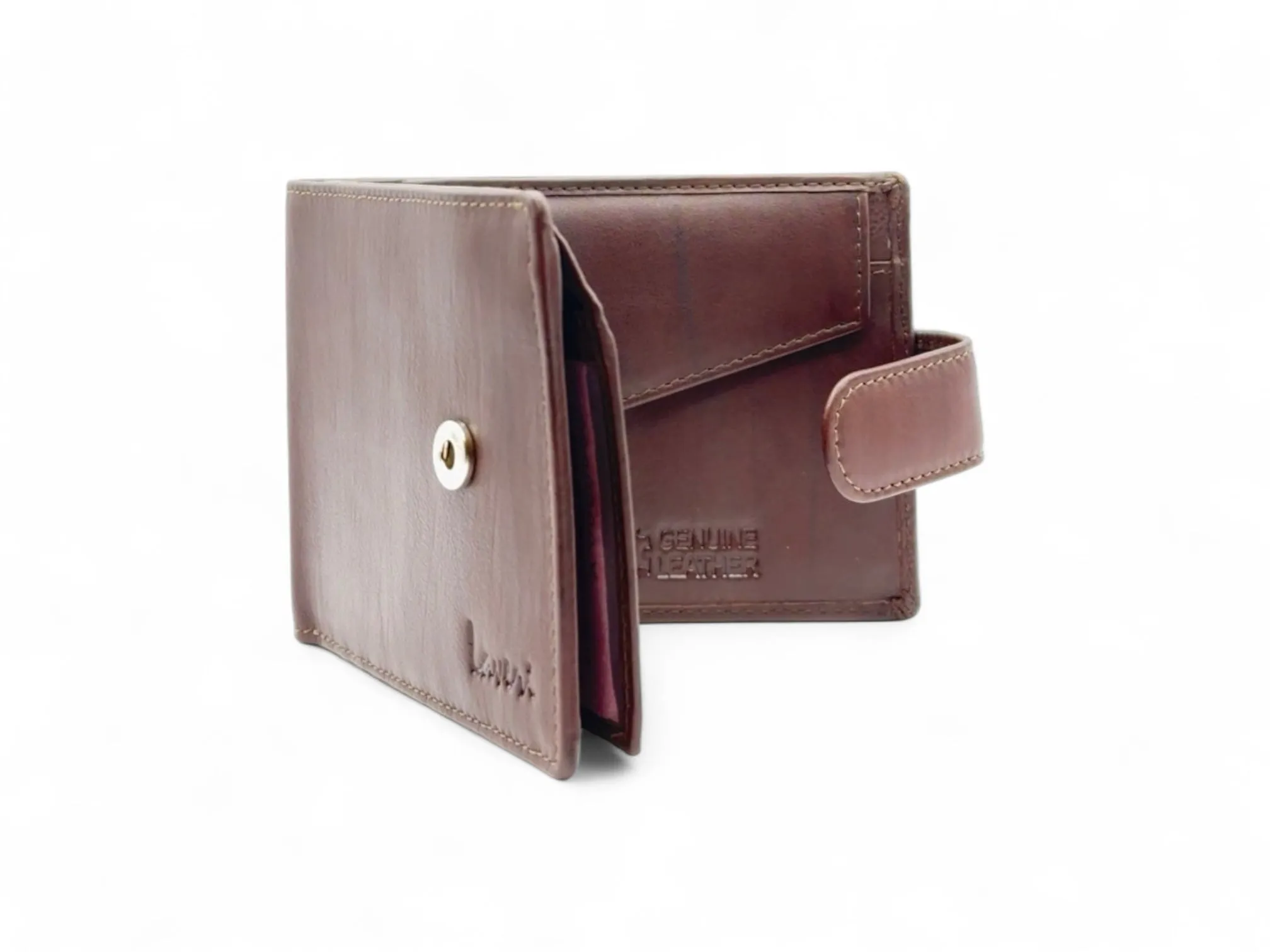 Smooth Premium 18 Card Billfold RFID Wallet | Coin Pocket | Loop #1886CL