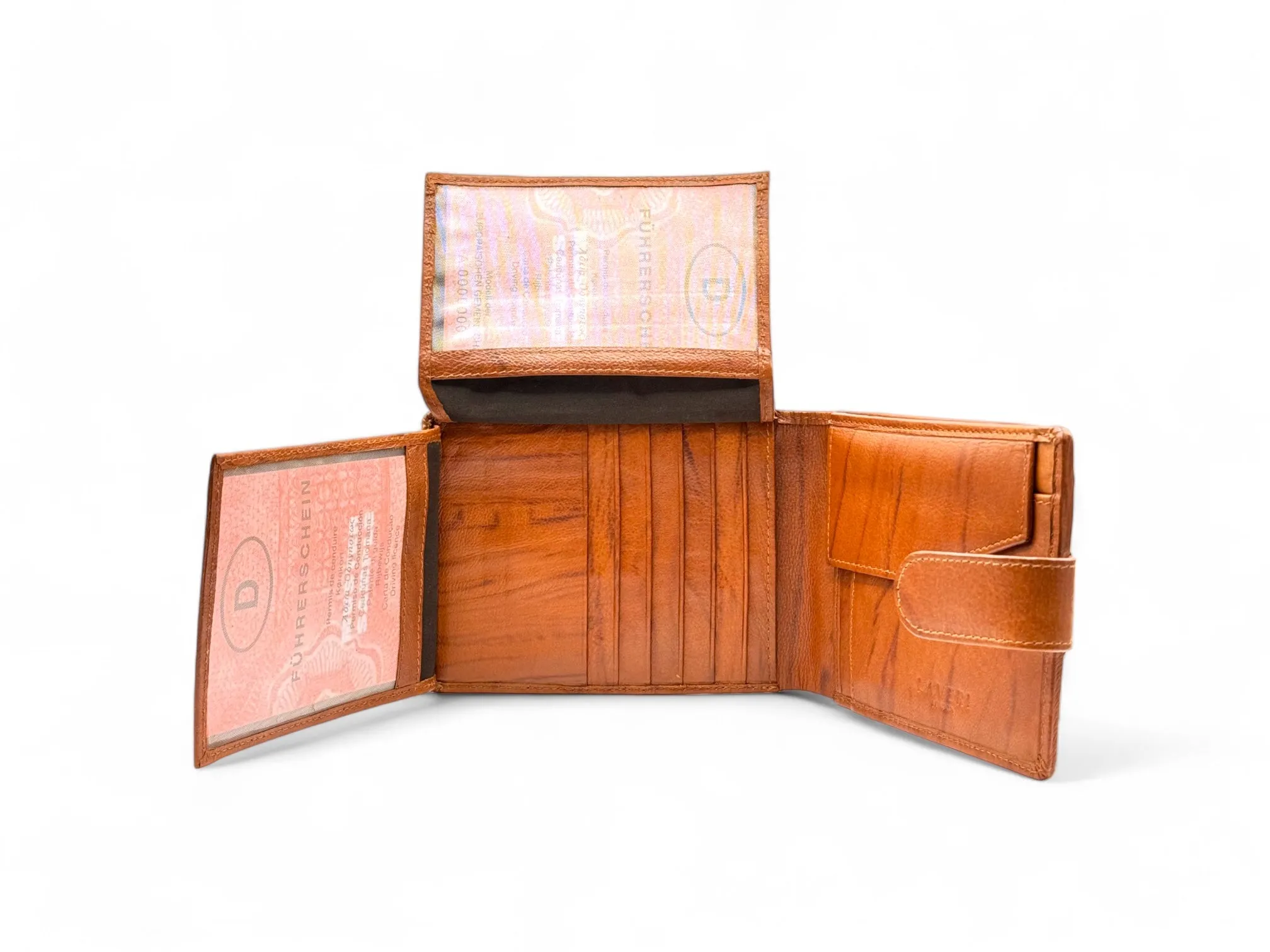 Smooth Premium 18 Card Billfold RFID Wallet | Coin Pocket | Loop #1886CL