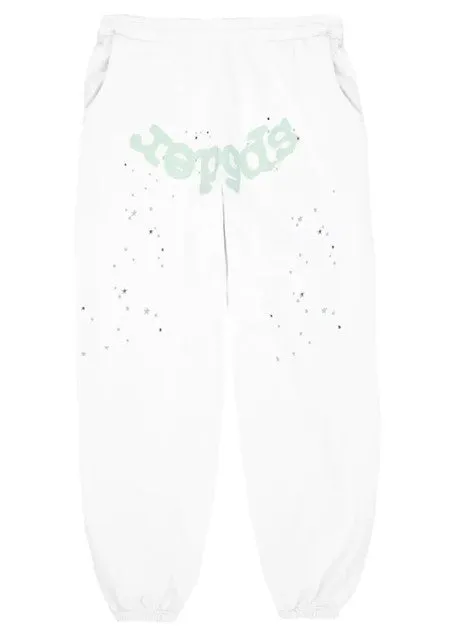 Sp5der "Logo" Sweatpants White