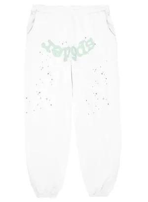 Sp5der "Logo" Sweatpants White