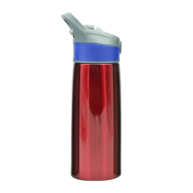 Sports Water Bottle With Push Button Straw (750ml)