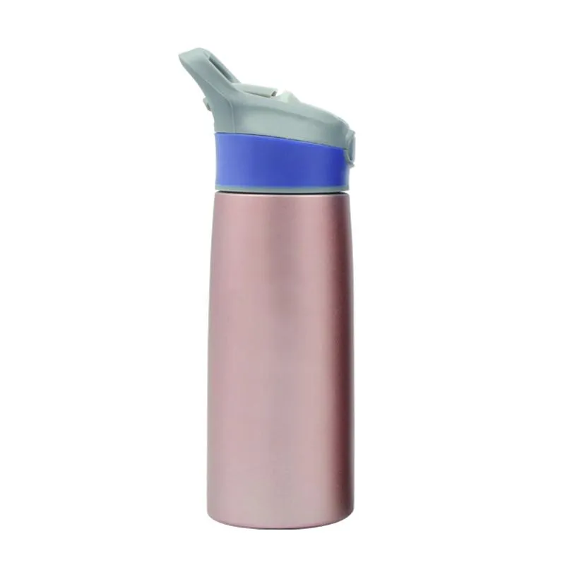 Sports Water Bottle With Push Button Straw (750ml)
