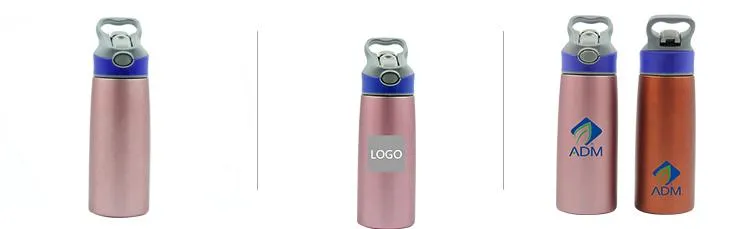 Sports Water Bottle With Push Button Straw (750ml)