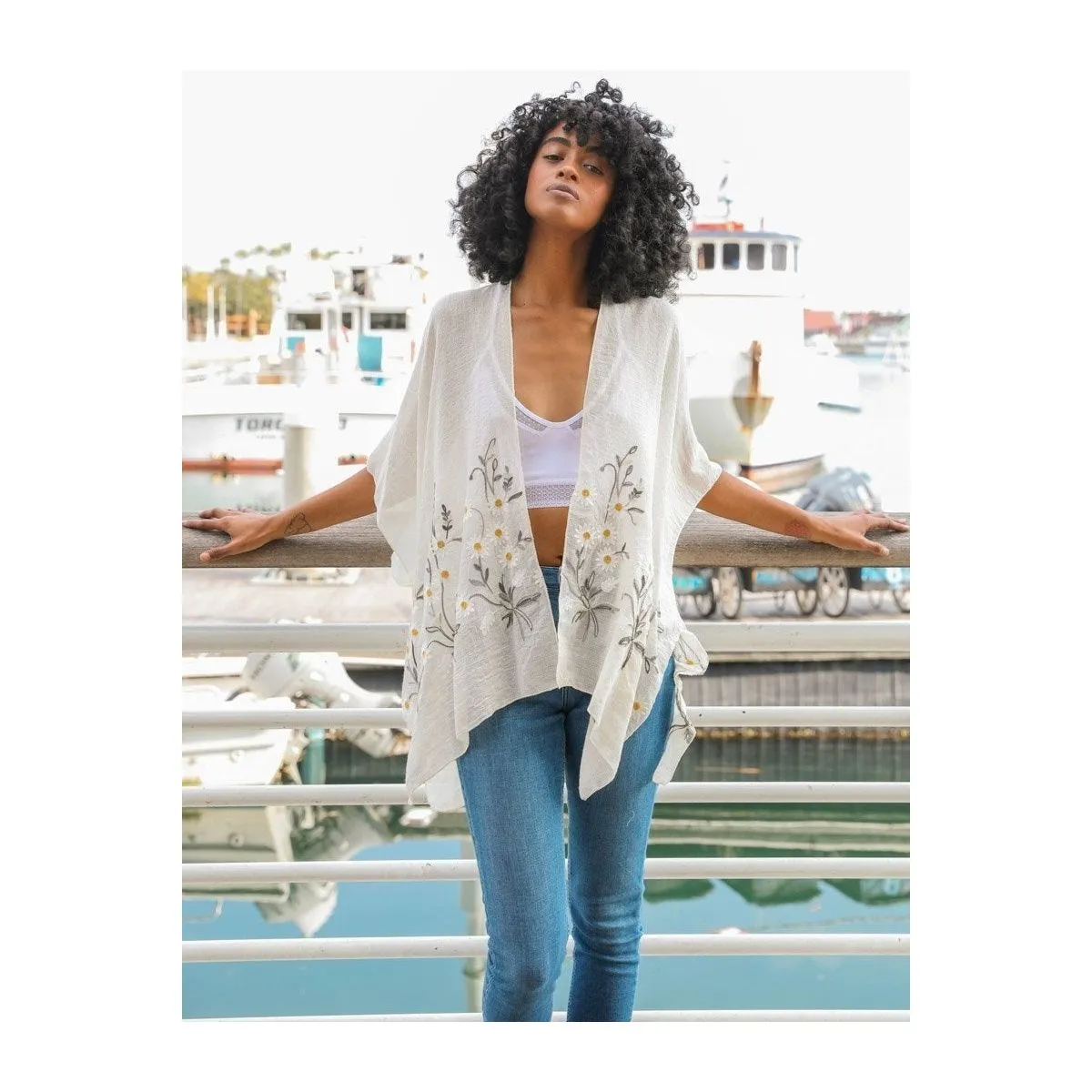 Spring Daisy Kimono