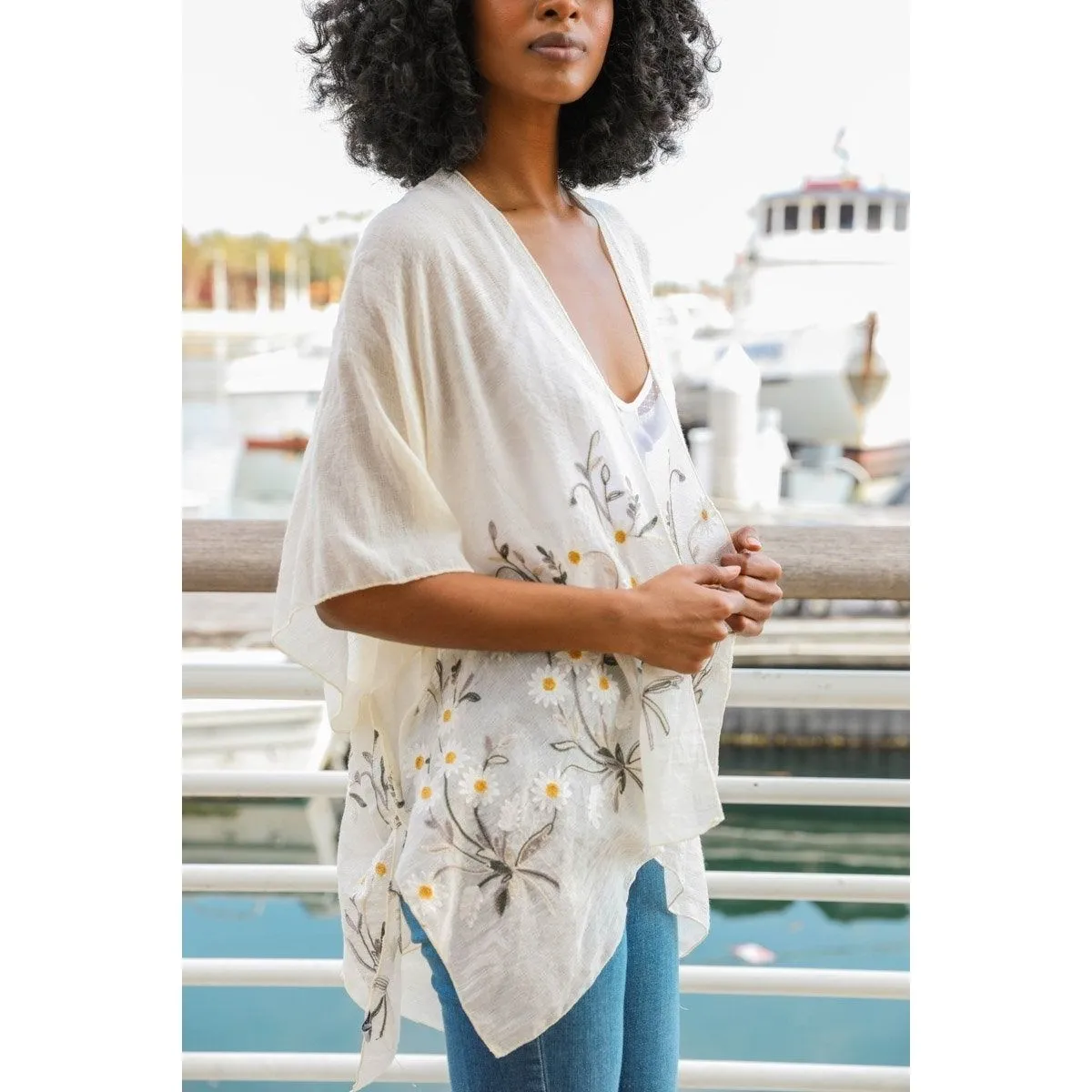 Spring Daisy Kimono