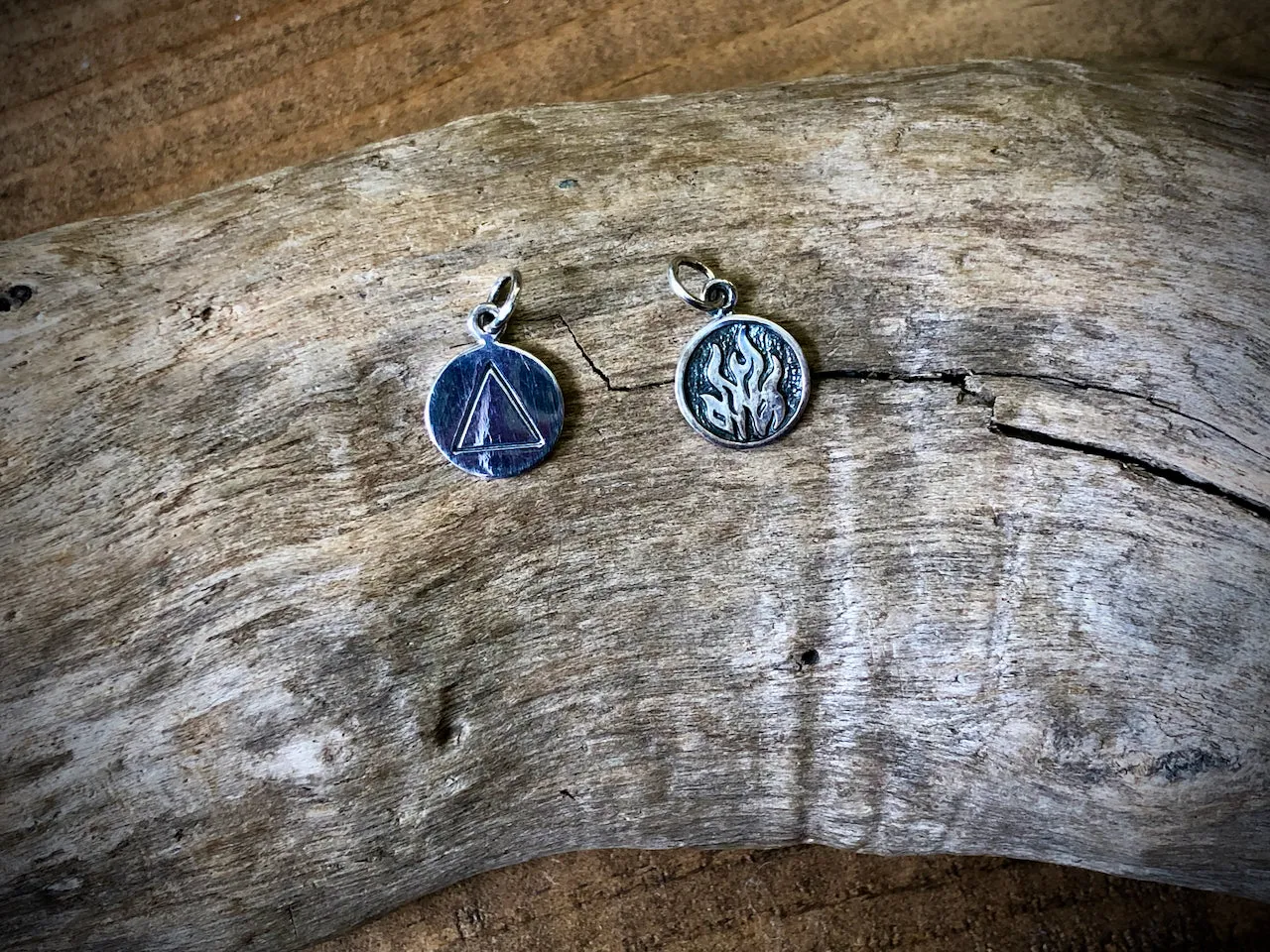 Sterling Four Elements Fire Charm