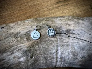Sterling Four Elements Fire Charm