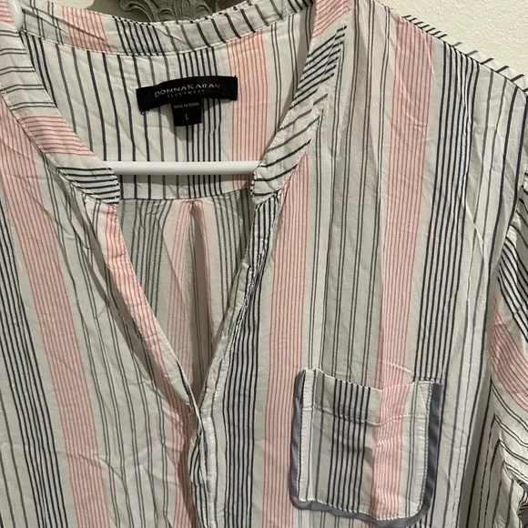 Striped Button-Down Shirt Dress
