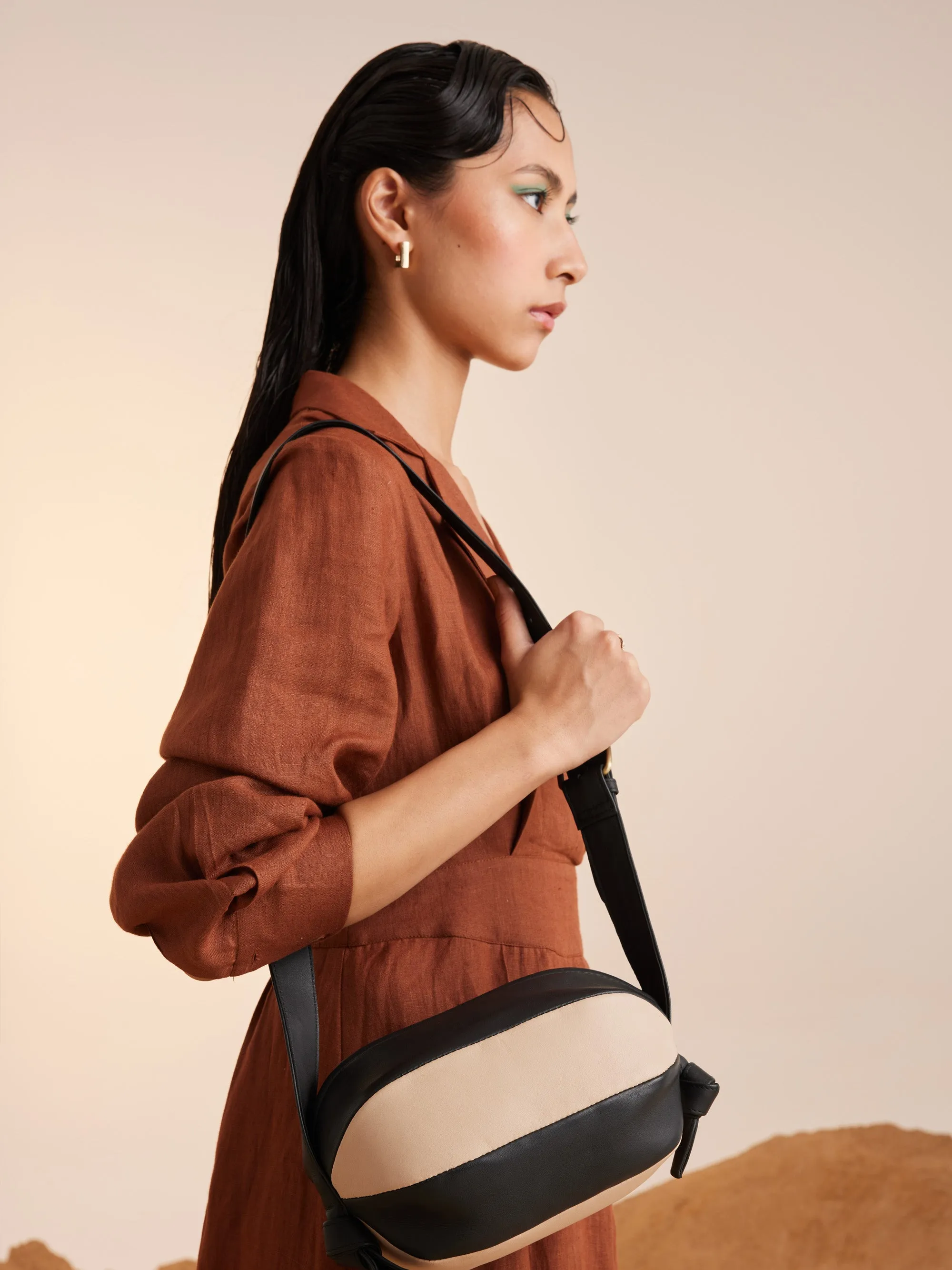 Summer Bag Shoulder Nugget-Ivory White-Ss25-Nugg-Blk-Ivy Leather-Cord