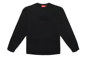 Supreme "Cutout Logo" Crewneck Black