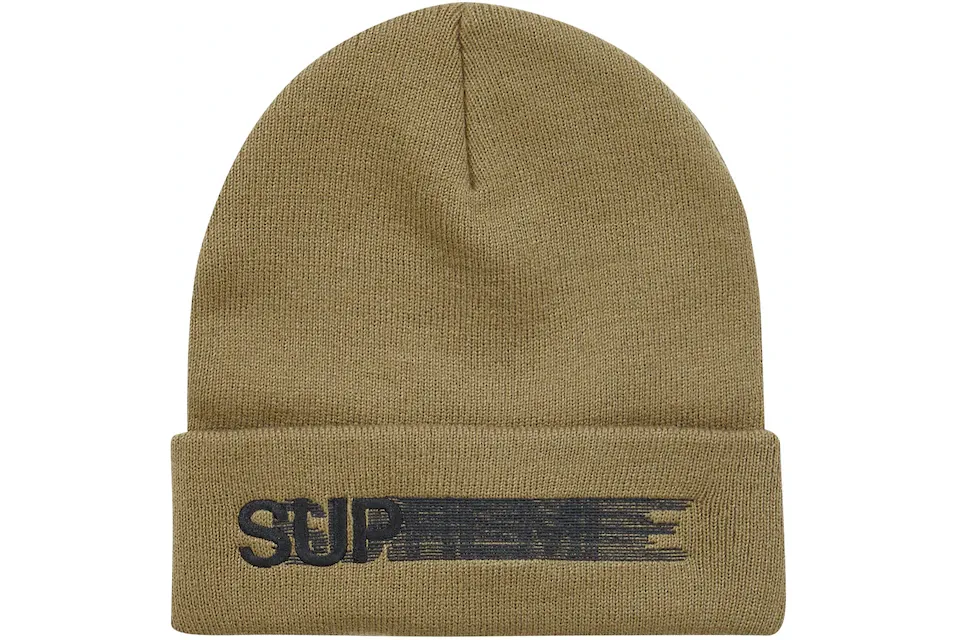 Supreme "Motion Logo" Beanie Taupe