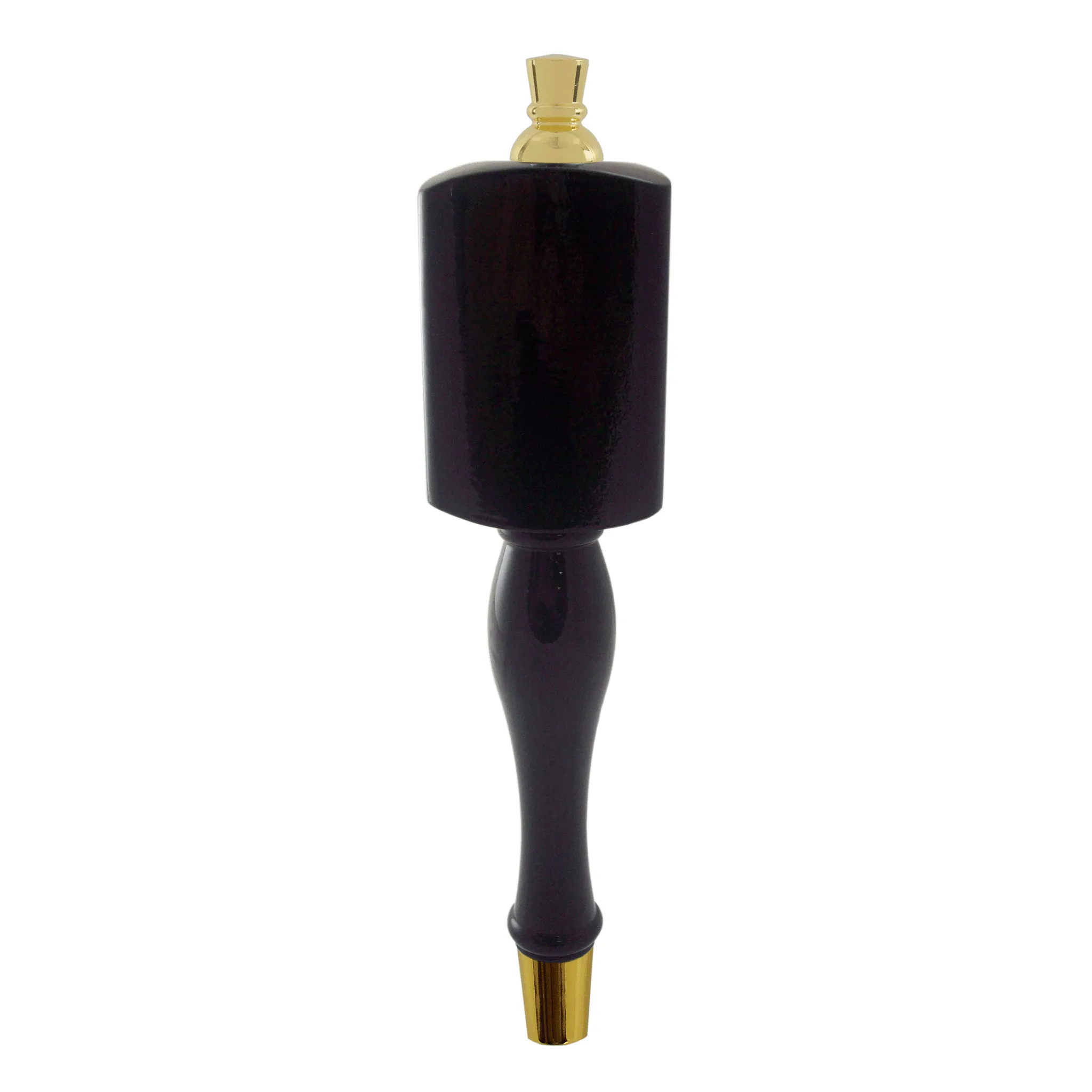 Tap Handle, Wood, MS on LBT Spindle, Black Finish