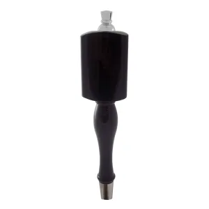 Tap Handle, Wood, MS on LBT Spindle, Black Finish