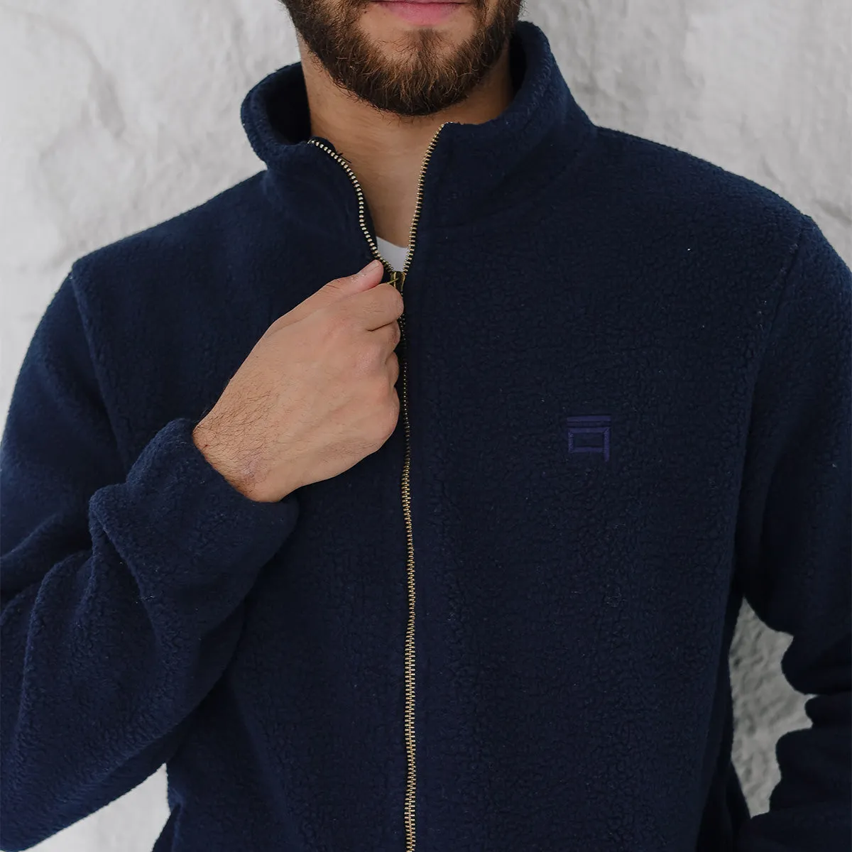 Teddy Jacket. Navy
