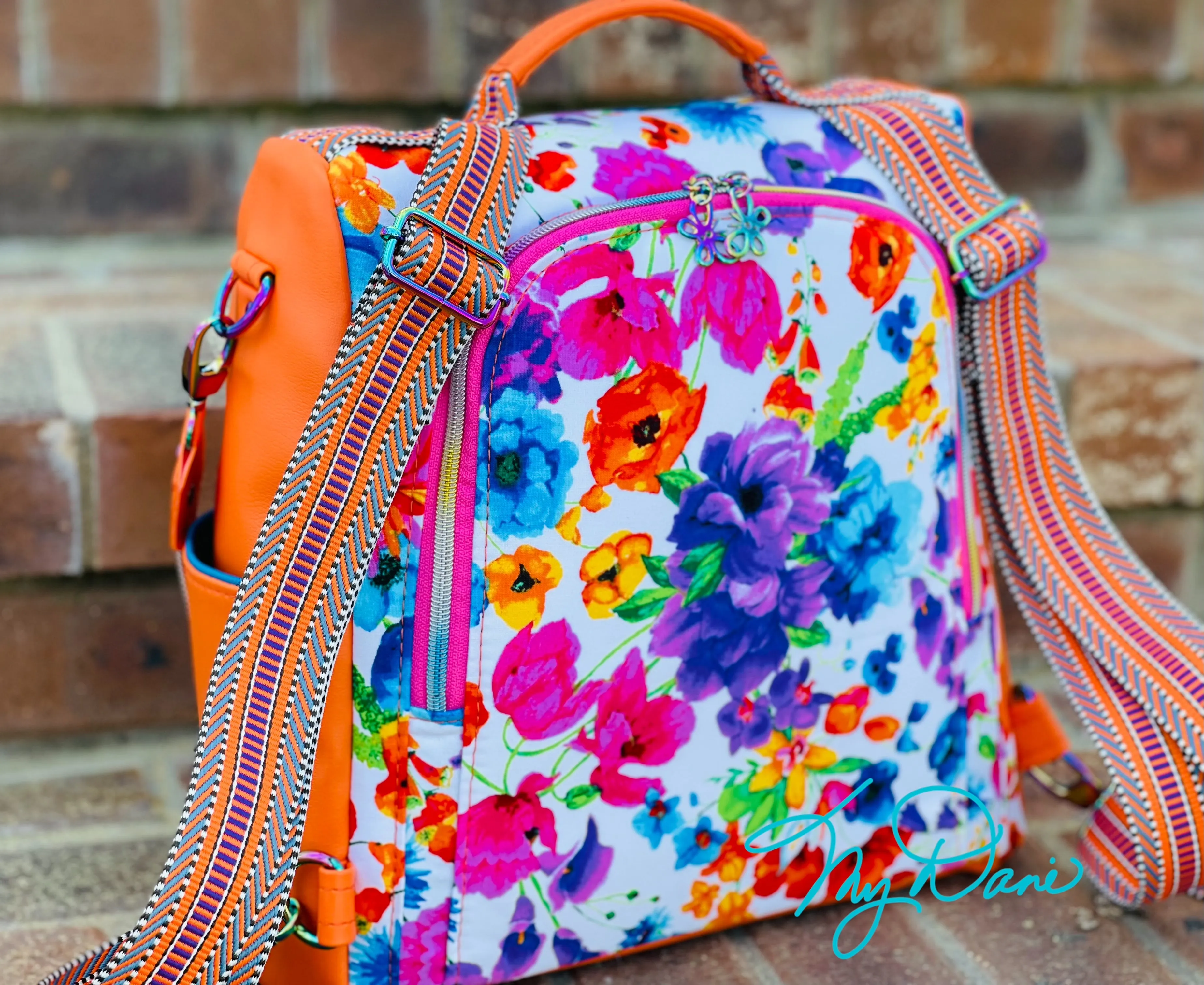 The Guardian Anti-Theft Backpack in Bright Floral