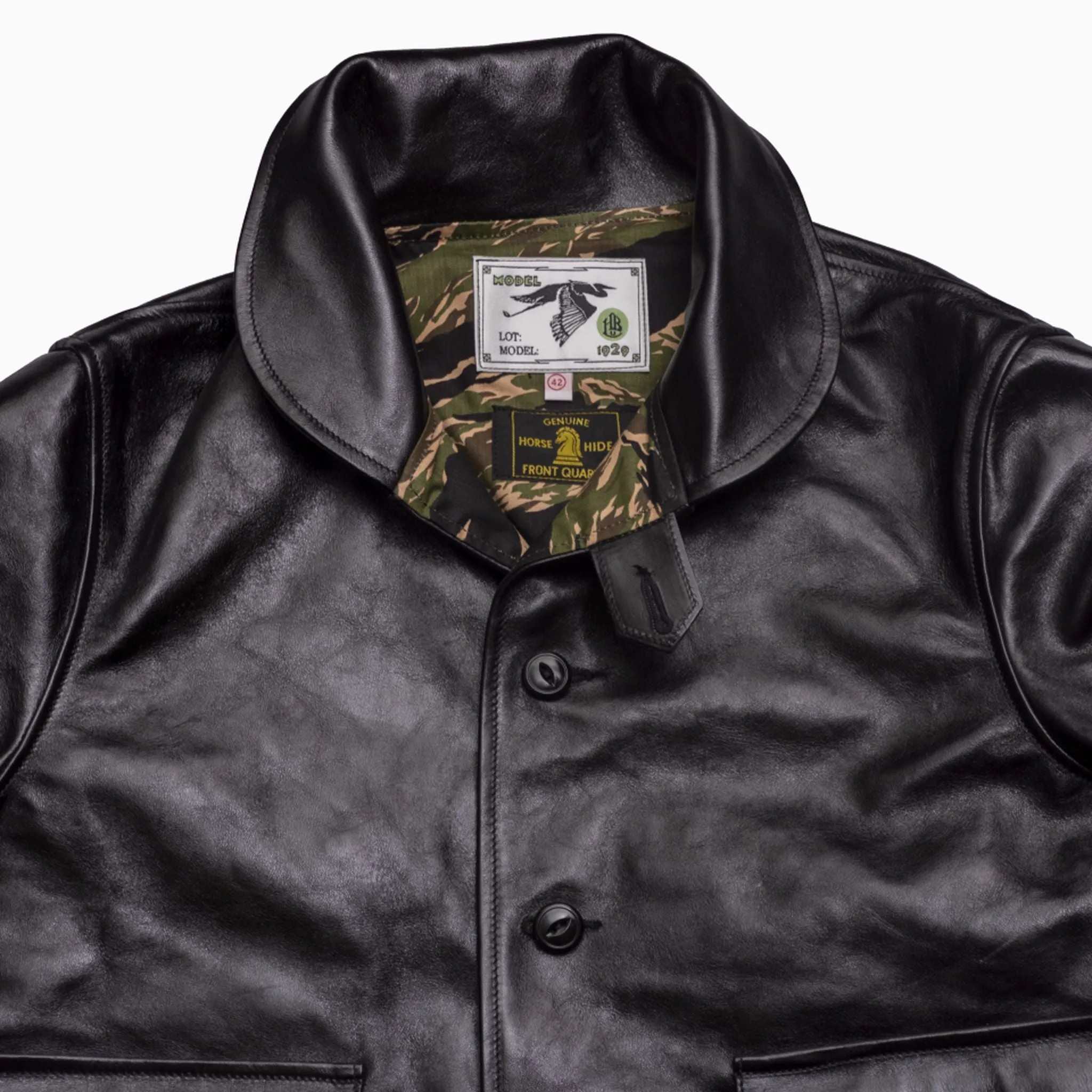 The Heron A-1 - Black Shinki Horsehide Oil Finish