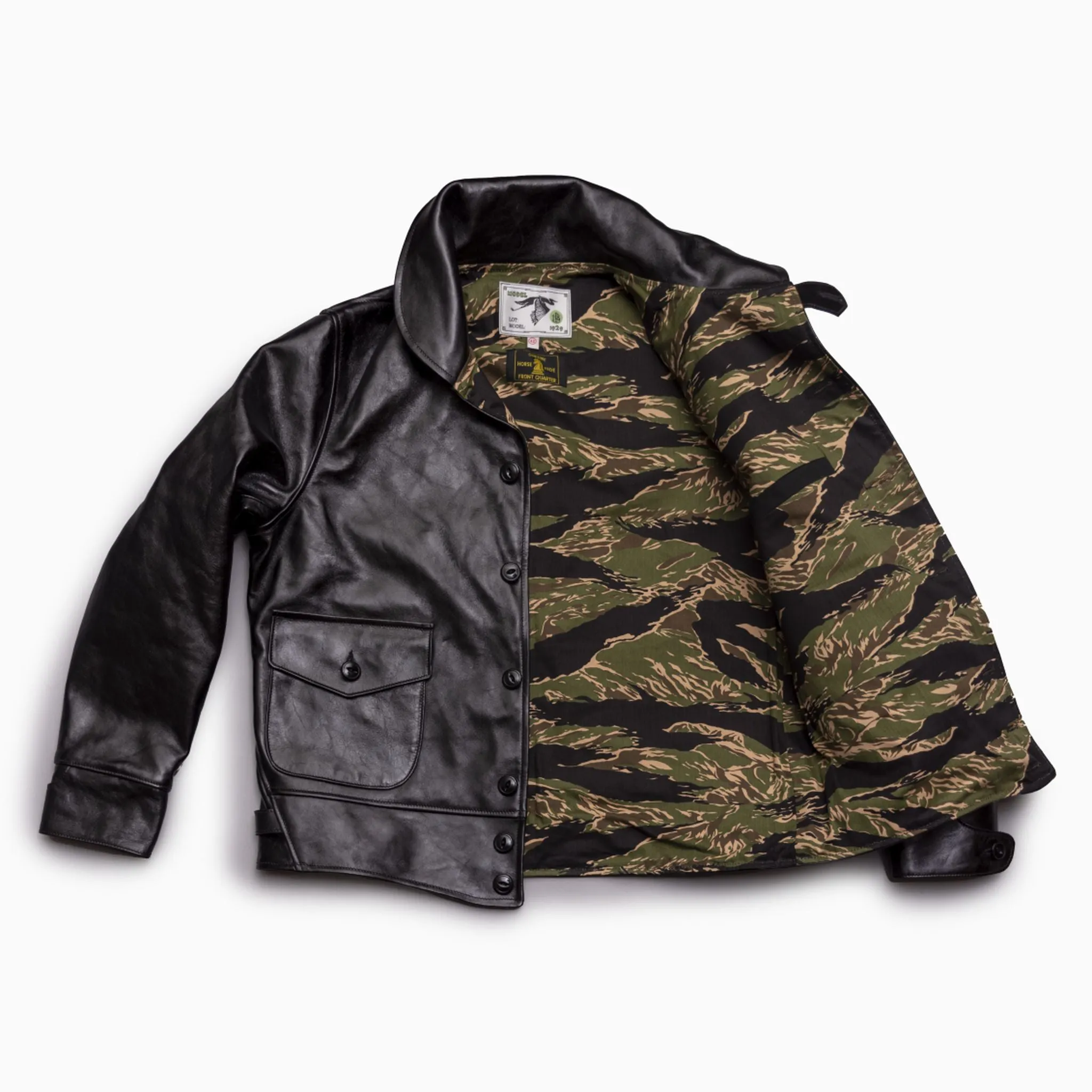 The Heron A-1 - Black Shinki Horsehide Oil Finish