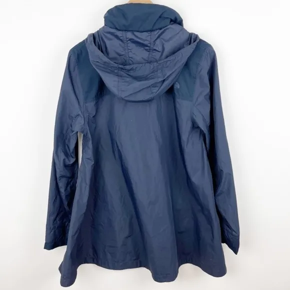 The North Face Womens Flychute Wind Resistant Navy A-Line Jacket Size Medium
