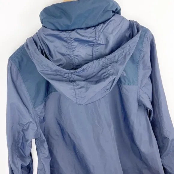 The North Face Womens Flychute Wind Resistant Navy A-Line Jacket Size Medium