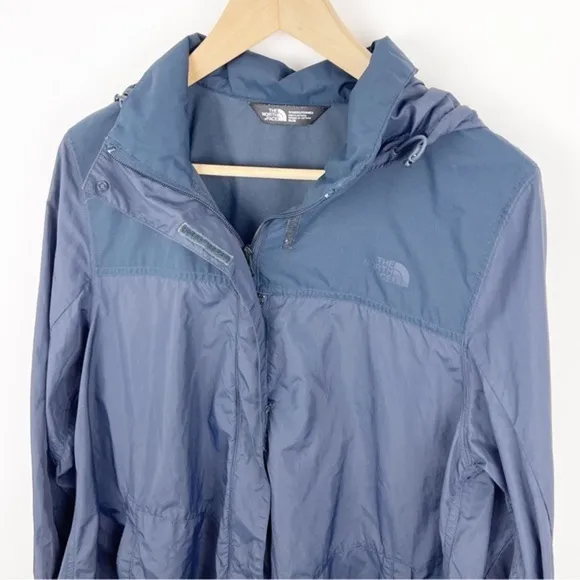 The North Face Womens Flychute Wind Resistant Navy A-Line Jacket Size Medium