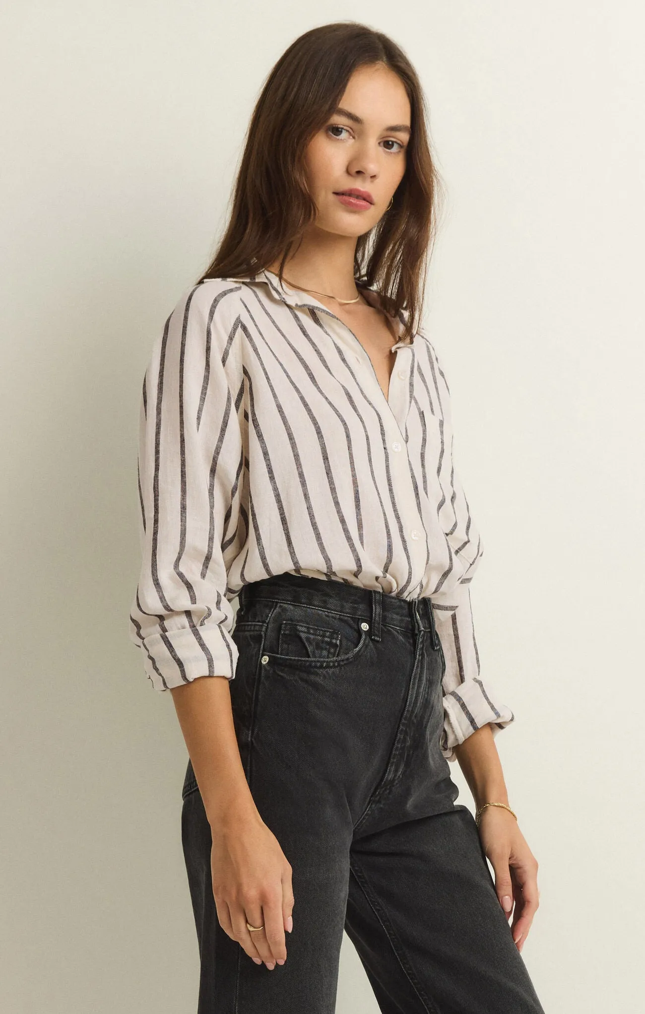 The Perfect Line Top Black